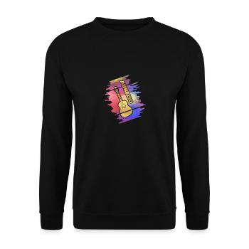 Gitarre Aurelio - Unisex Pullover - Schwarz - Vorne - Alina (178cm) & Michal (187cm)