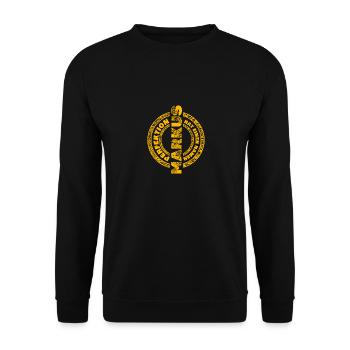 Perfektion Markus - Unisex Pullover - Schwarz - Vorne - Alina (178cm) & Michal (187cm)
