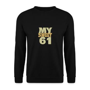 61 - Unisex Sweatshirt - black - Front - Alina (178cm) & Michal (187cm)