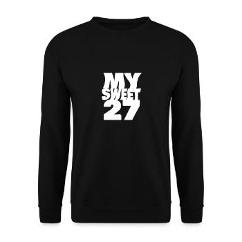 27 - Sweat-shirt Unisexe - noir - Devant - Alina (178cm) & Michal (187cm)