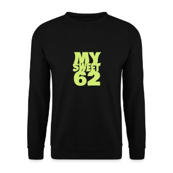 Sweet 62 - Unisex Sweatshirt - black - Front - Alina (178cm) & Michal (187cm)