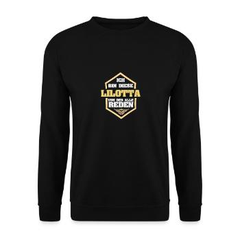 Rufname Lilotta - Unisex Pullover - Schwarz - Vorne - Alina (178cm) & Michal (187cm)