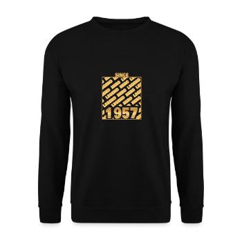 Held 1957 - Unisex Pullover - Schwarz - Vorne - Alina (178cm) & Michal (187cm)