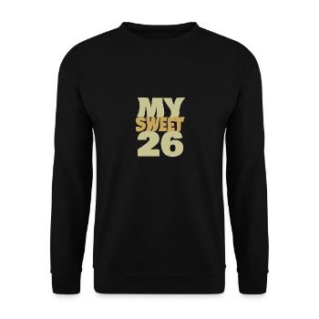 26 - Unisex Sweatshirt - black - Front - Alina (178cm) & Michal (187cm)