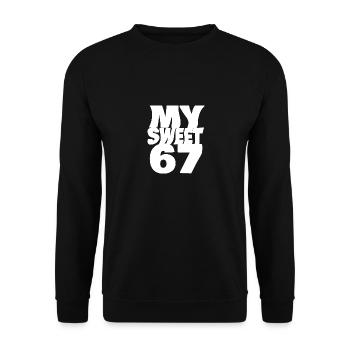 67 - Unisex Pullover - Schwarz - Vorne - Alina (178cm) & Michal (187cm)