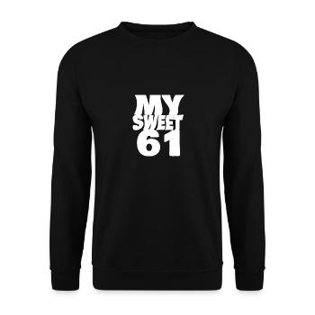 61 - Unisex Sweatshirt - black - Front - Alina (178cm) & Michal (187cm)