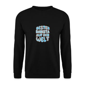 Gift for Barista - Unisex Sweatshirt - black - Front - Alina (178cm) & Michal (187cm)