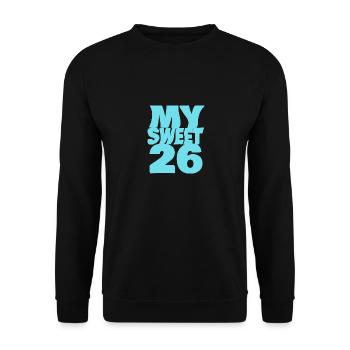 Sweet 26 - Unisex Sweatshirt - black - Front - Alina (178cm) & Michal (187cm)