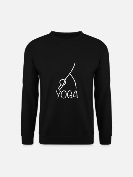 Yoga Übung - Unisex Pullover - Schwarz