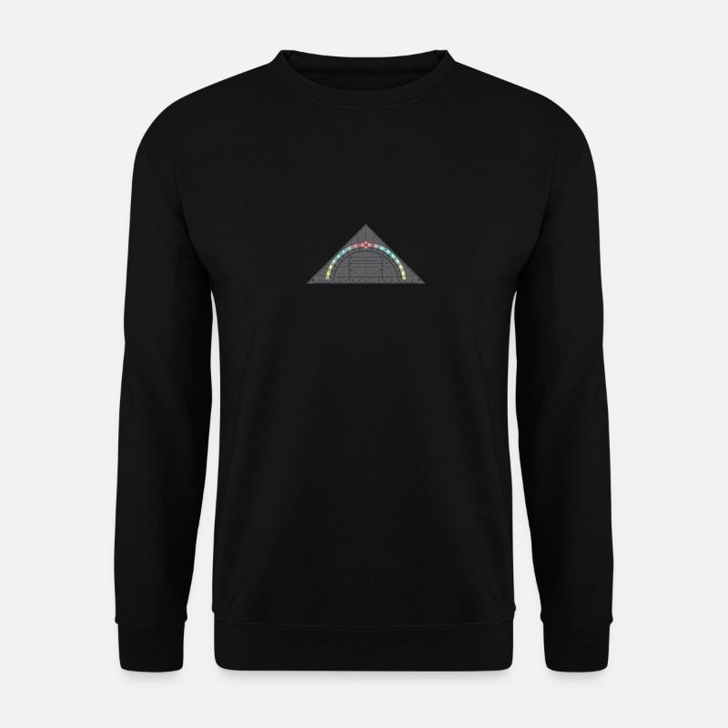 triangle ruler - Unisex Sweatshirt - black