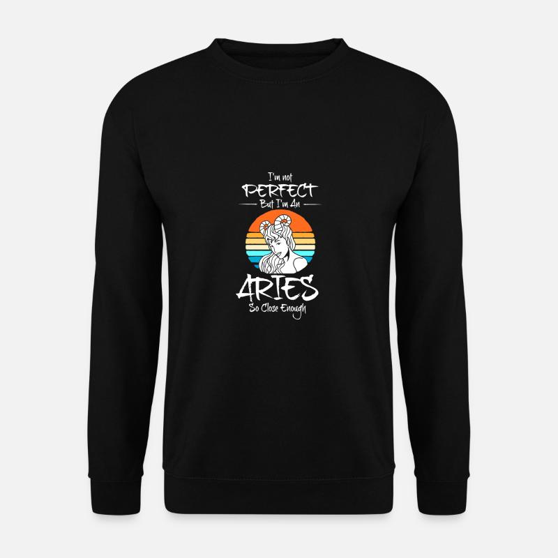 Zodiac sign Aries - Unisex Sweatshirt - black