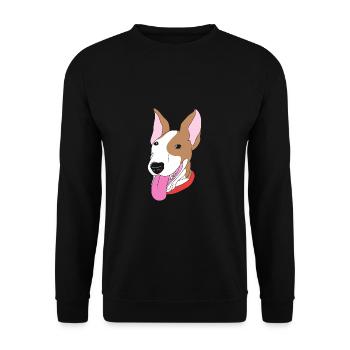 Bull terrier - Unisex Sweatshirt - black - Front - Alina (178cm) & Michal (187cm)