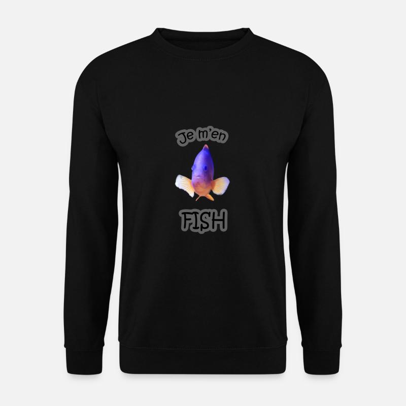 Je m'en Fish - Sweat-shirt Unisexe - noir