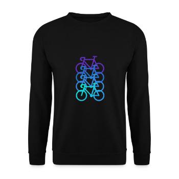 Biker Bike Perfect Cyclist Saying Gift - Unisex Sweatshirt - black - Front - Alina (178cm) & Michal (187cm)