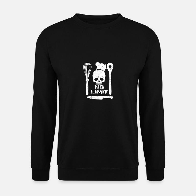 Cuisine crâne sans limite - Sweat-shirt Unisexe - noir