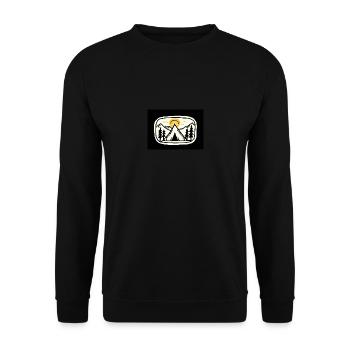Camping Sonnenuntergang - Unisex Pullover - Schwarz - Vorne - Alina (178cm) & Michal (187cm)