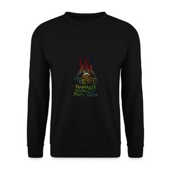 namaste namasta méditation - Sweat-shirt Unisexe - noir - Devant - Alina (178cm) & Michal (187cm)