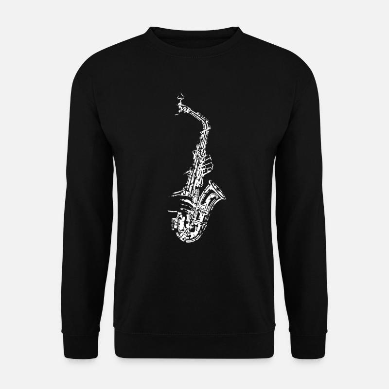 Saxophone saxophonist saxophone - Unisex Sweatshirt - black