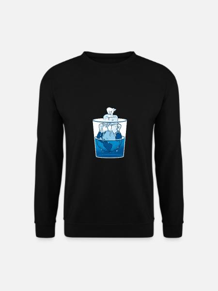 Green Planet Tshirt "Melting Future" - Unisex Sweatshirt - black