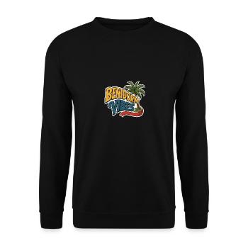 Benidorm Vibes - Unisex Sweatshirt - black - Front - Alina (178cm) & Michal (187cm)