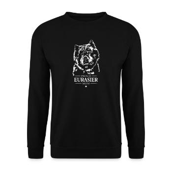 Eurasier Mom Dog Dog Wilsigns - Unisex Sweatshirt - black - Front - Alina (178cm) & Michal (187cm)