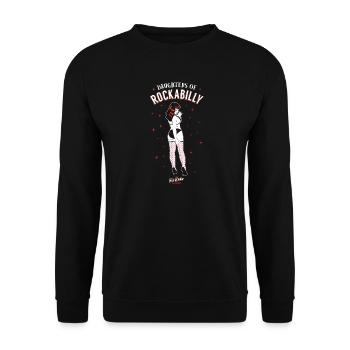 Daughters of Rockabilly - Unisex Pullover - Schwarz - Vorne - Alina (178cm) & Michal (187cm)