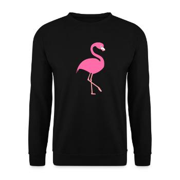 flamant - Sweat-shirt Unisexe - noir - Devant - Alina (178cm) & Michal (187cm)