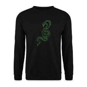 Tuyau vert - Sweat-shirt Unisexe - noir - Devant - Alina (178cm) & Michal (187cm)
