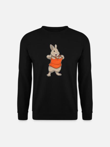 Bunny Bodybuilder Bodybuilding Sport - Unisex Sweatshirt - black
