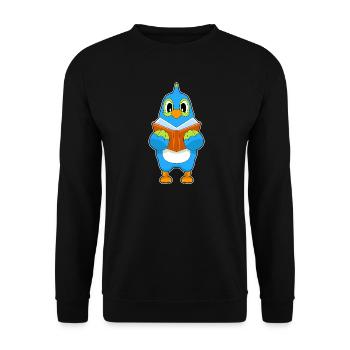 Livre de nerds perroquets - Sweat-shirt Unisexe - noir - Devant - Alina (178cm) & Michal (187cm)