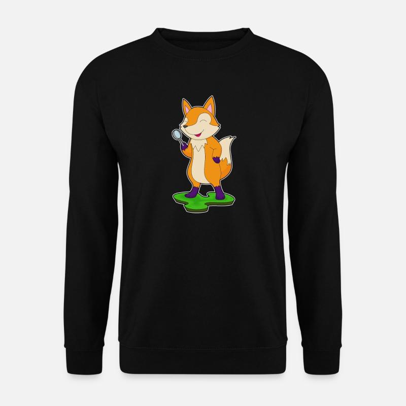 Loupe Fox - Sweat-shirt Unisexe - noir