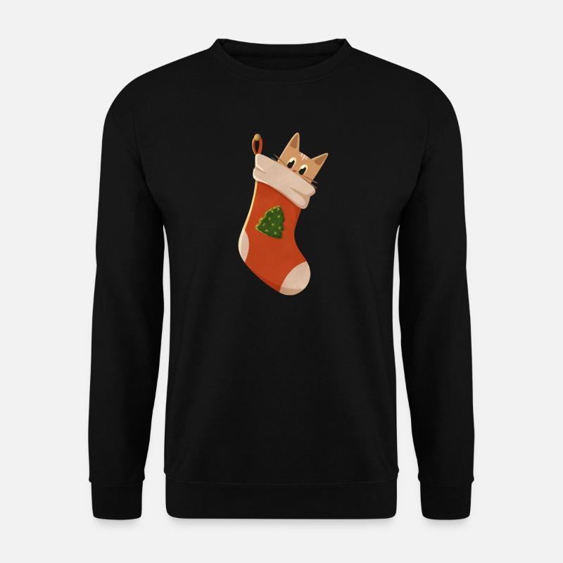 Cute kitten in boots - Unisex Sweatshirt - black