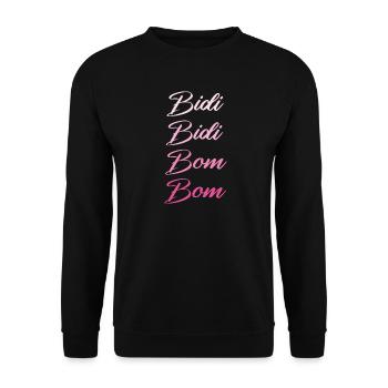 Bidi Bidi Bom Bom - Danse panish - Fiesta espagnole - Sweat-shirt Unisexe - noir - Devant - Alina (178cm) & Michal (187cm)