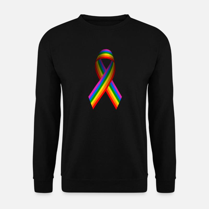 Drapeau arc-en-ciel en guise d’arc - Sweat-shirt Unisexe - noir