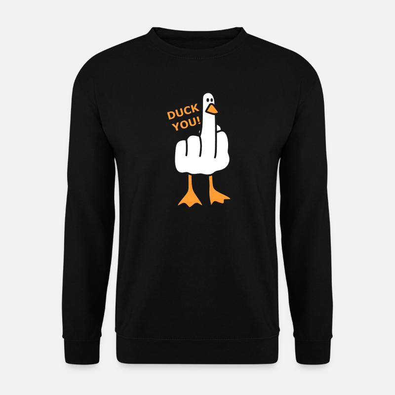 Naughty Duck - Duck You! - Unisex Sweatshirt - black