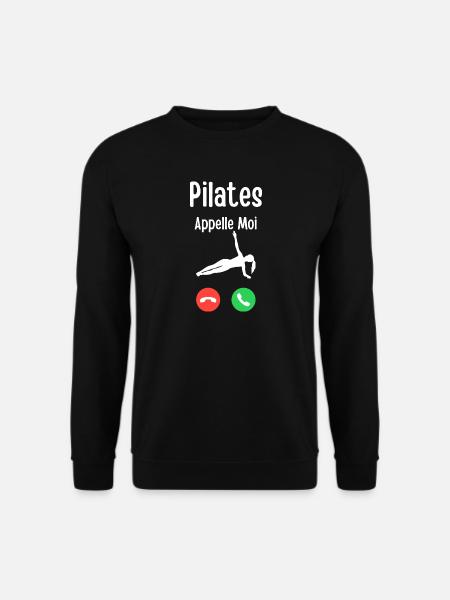 Pilates Call Me Illustration - Unisex Sweatshirt - black