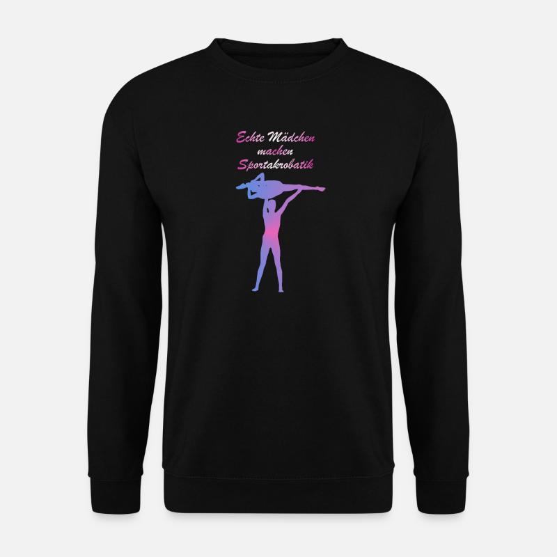 Echte Mädchen Sportakrobatik - Unisex Pullover - Schwarz