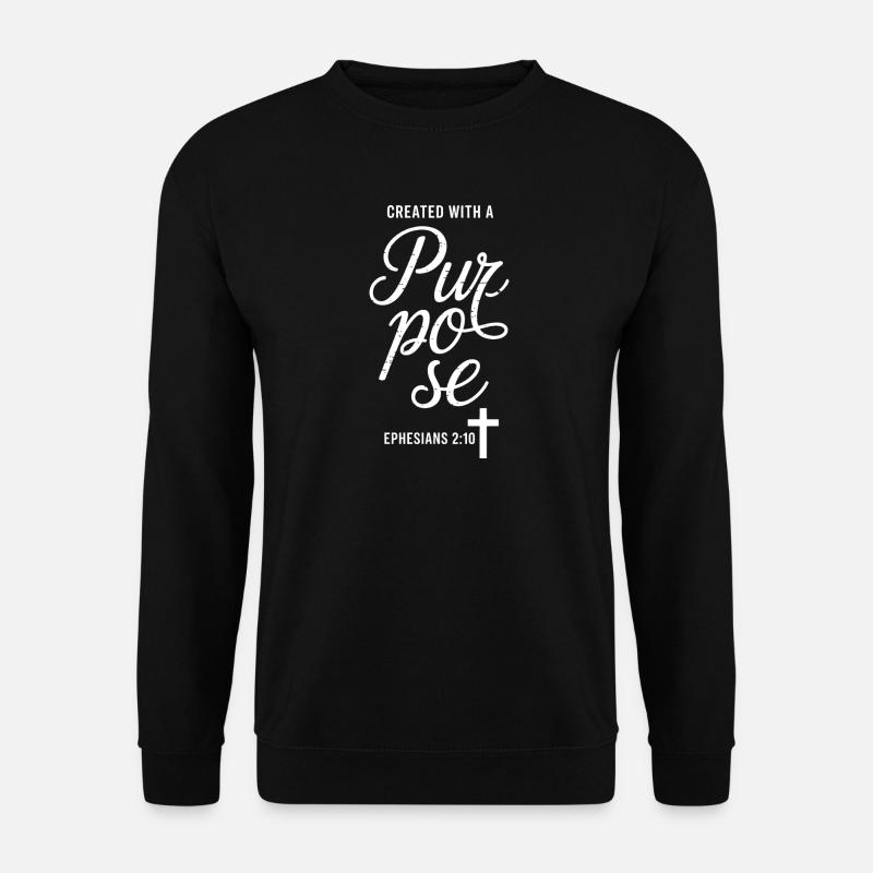 Created With a Pure Purpose - Unisex Sweatshirt - black