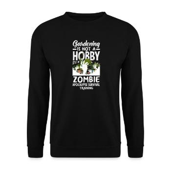 Garten- Und Pflanzenliebhaber Geschenke - Unisex Pullover - Schwarz - Vorne - Alina (178cm) & Michal (187cm)
