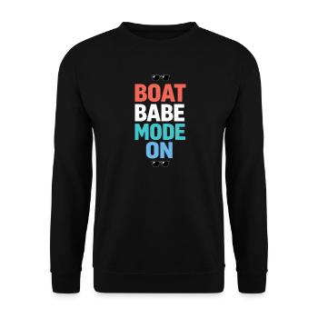 Les poils de mer s’en fichent - Sweat-shirt Unisexe - noir - Devant - Alina (178cm) & Michal (187cm)