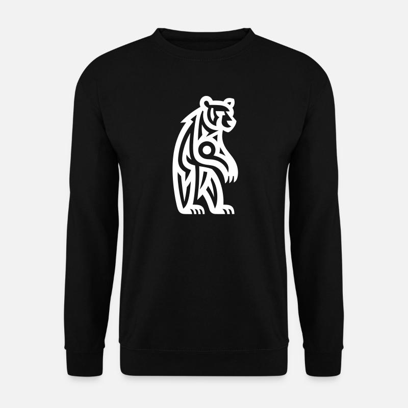 Just a White Bear #3 / JustN-imal - Unisex Pullover - Schwarz