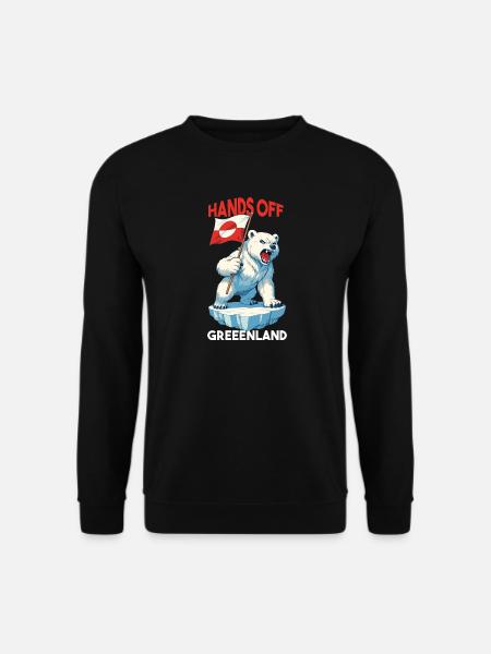 Hands Off Greenland - Unisex Sweatshirt - black