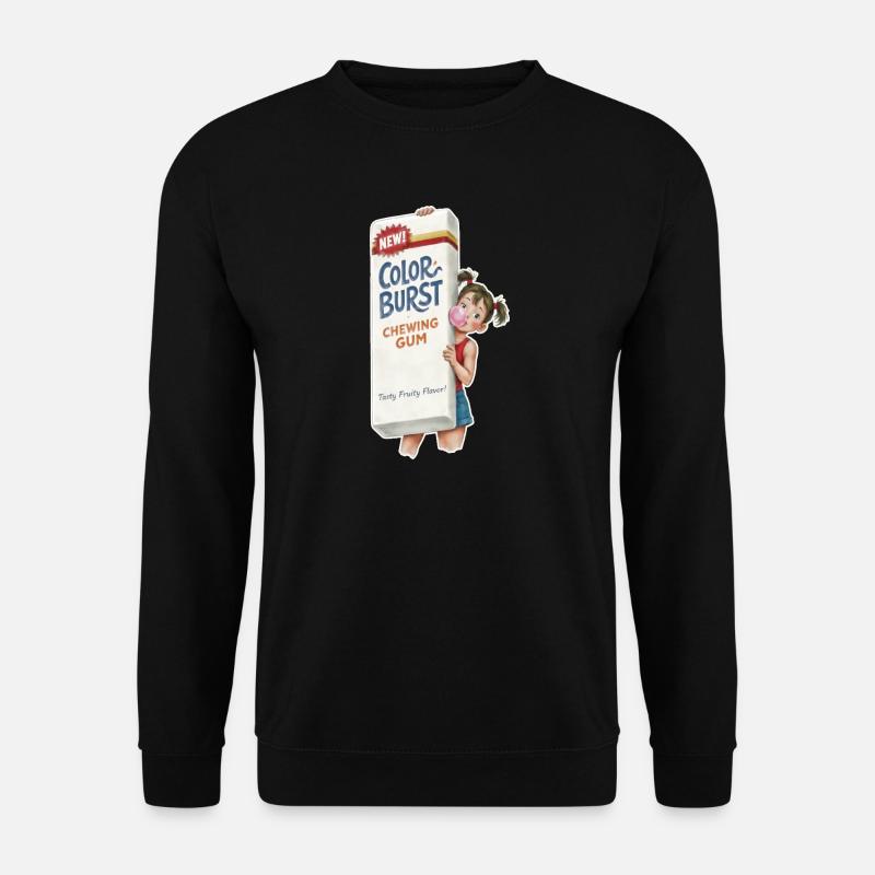  Retro Kaugummi - Unisex Pullover - Schwarz