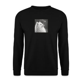 Motif samoyède pour amateurs de chiens Zwerkspitz - Sweat-shirt Unisexe - noir - Devant - Alina (178cm) & Michal (187cm)