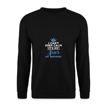 Ich kann nicht beruhigen, es ist meine Söhne 1. Bd - Unisex Pullover - Schwarz - Vorne - Alina (178cm) & Michal (187cm)