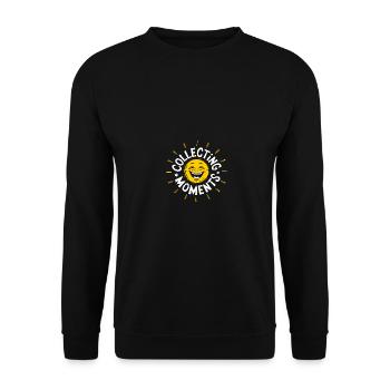Sunny Summer Moments Vibes Summer Sun - Unisex Sweatshirt - black - Front - Alina (178cm) & Michal (187cm)
