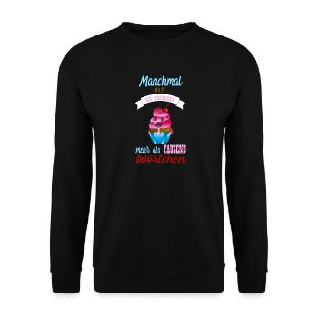 Törtchen. - Unisex Pullover - Schwarz - Vorne - Alina (178cm) & Michal (187cm)