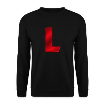 Red L - Unisex Sweatshirt - black - Front - Alina (178cm) & Michal (187cm)
