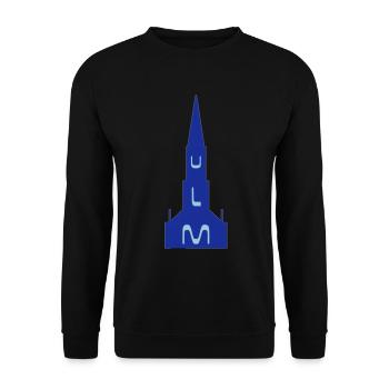 ulm - Sweat-shirt Unisexe - noir - Devant - Alina (178cm) & Michal (187cm)
