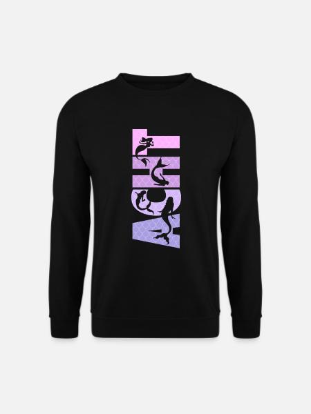 Kinder Geburtstag Mädchen 8 Jahre Meerjungfrau - Unisex Pullover - Schwarz